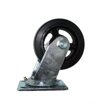 4"/5"/6"/8" forklift spare parts BLACK rubber roller castor wheels 8 inch for fork castor bill